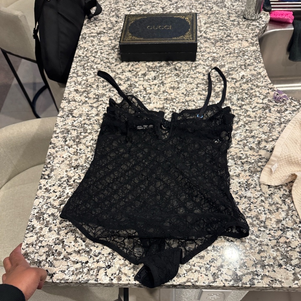 Gucci GG Tulle Bodysuit